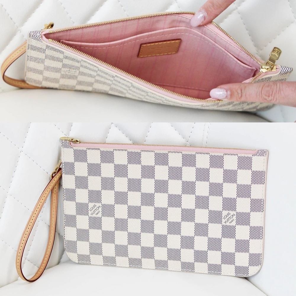 💕✨ROSE BALLERINE✨💕Louis Vuitton Neverfull Pouch